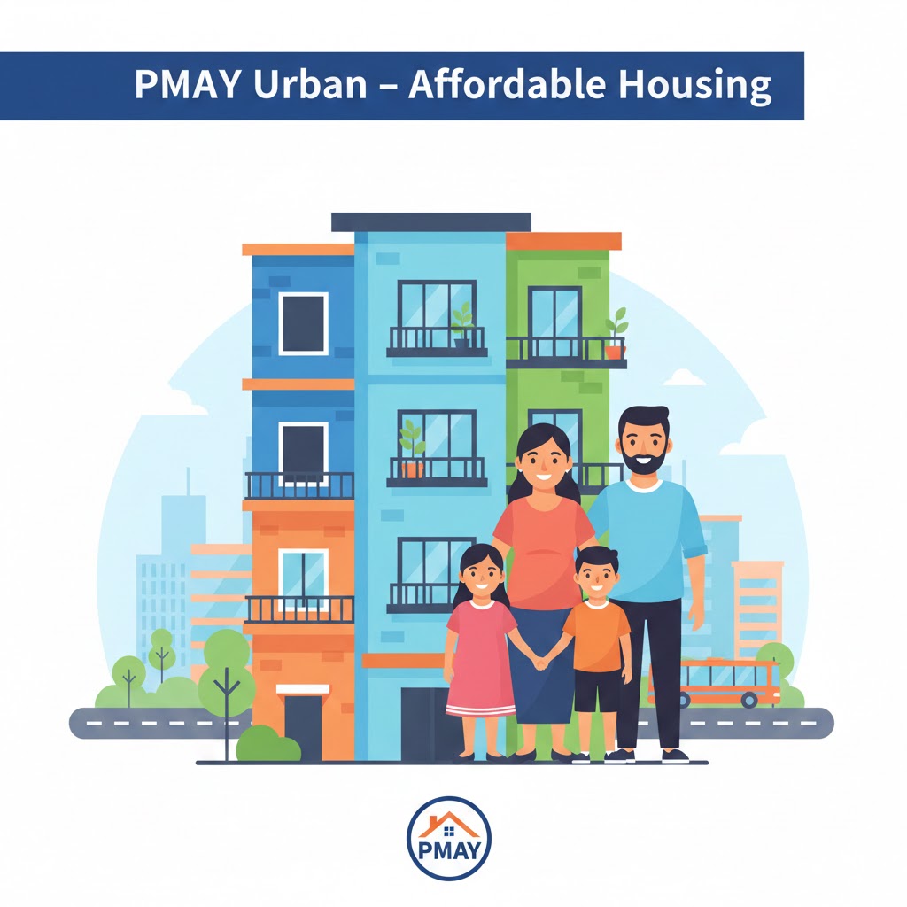 Pradhan Mantri Awas Yojana (PMAY) भारत सरकार की flagship योजना है, जिसका उद्देश्य हर नागरिक को पक्का और सुरक्षित घर उपलब्ध कराना है। यह योजना गरीब और मध्यम वर्ग के परिवारों को सस्ते घर, होम लोन पर ब्याज सब्सिडी और आर्थिक सहायता प्रदान करती है। PMAY के अंतर्गत शहरी (Urban) और ग्रामीण (Gramin) क्षेत्रों दोनों के लोग लाभ उठा सकते हैं।