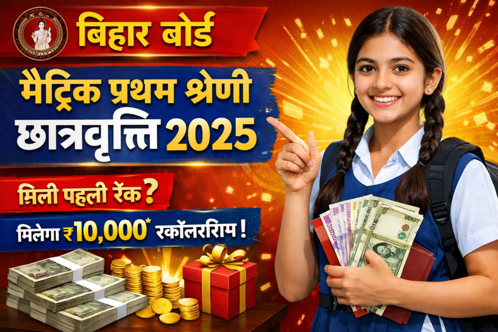 Bihar Board Matric 1st Division Scholarship 2025