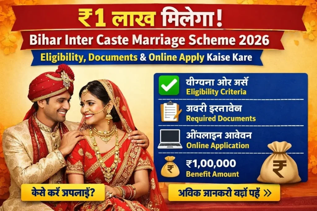 Bihar Inter Caste Marriage Scheme 2026