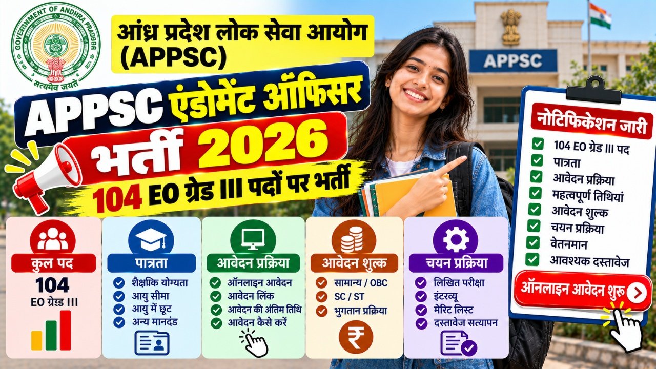 APPSC Endowment Officer Recruitment 2026
