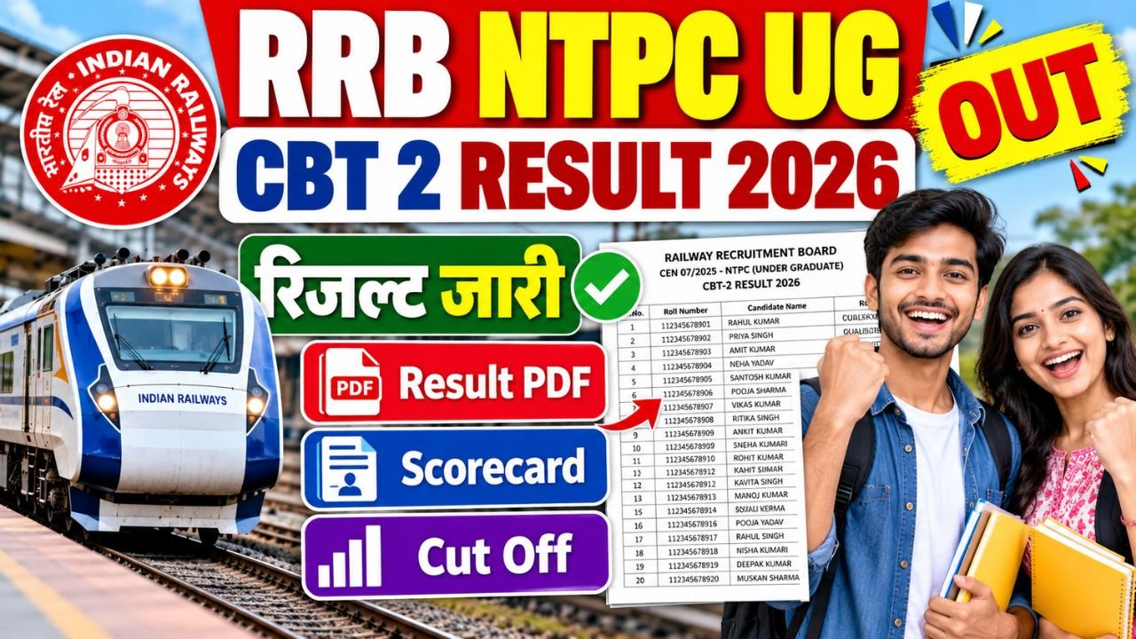 RRB NTPC UG CBT 2 Result 2026